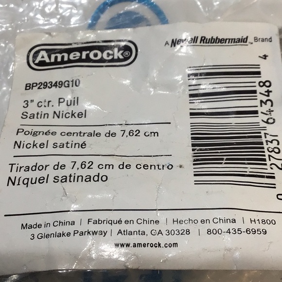 Set of 9 NWT satin nickel drawer pulls - Picture 8 of 8